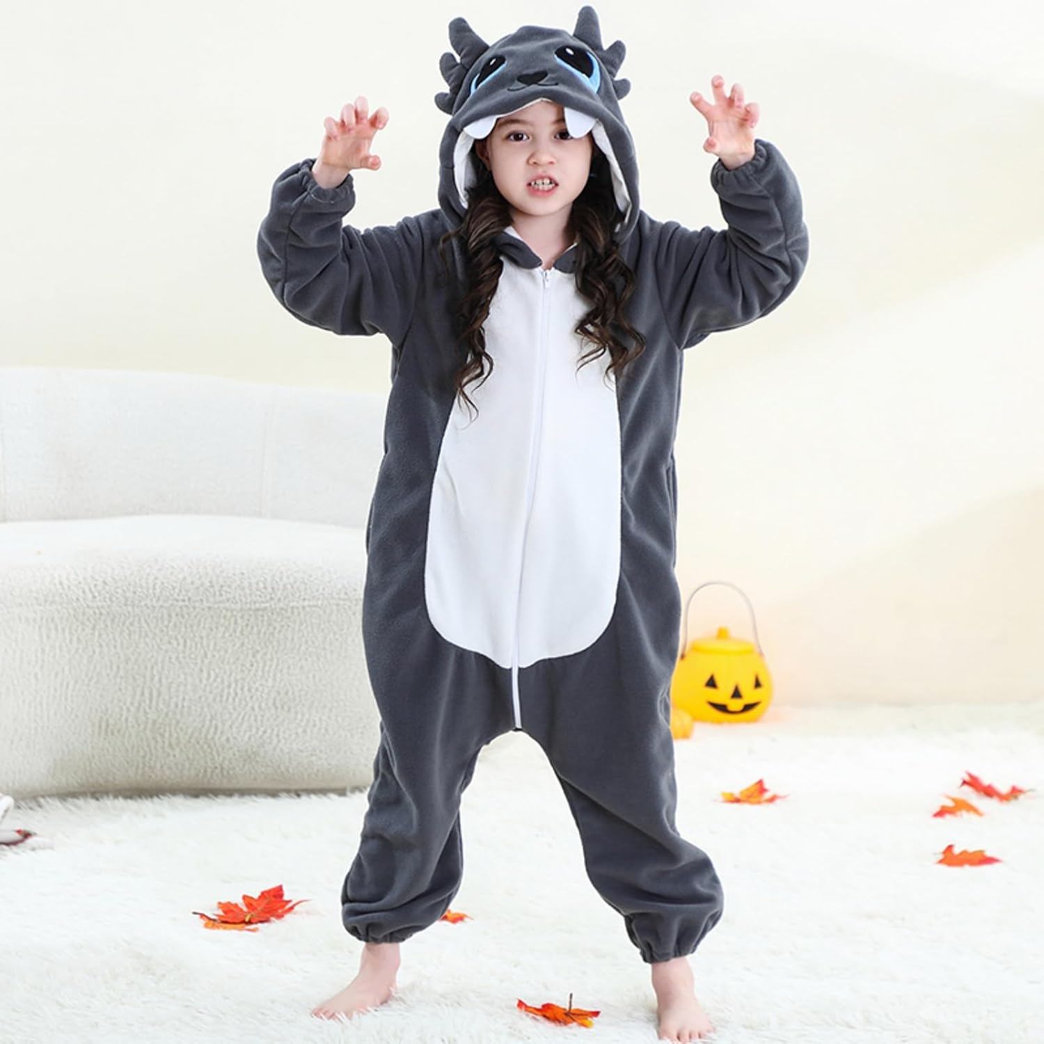 unicorn warrior Kids Onesie Animal One Piece Pajamas Halloween Christmas Party Cosplay Costumes Outfit Sleepwear Jumpsuit Black