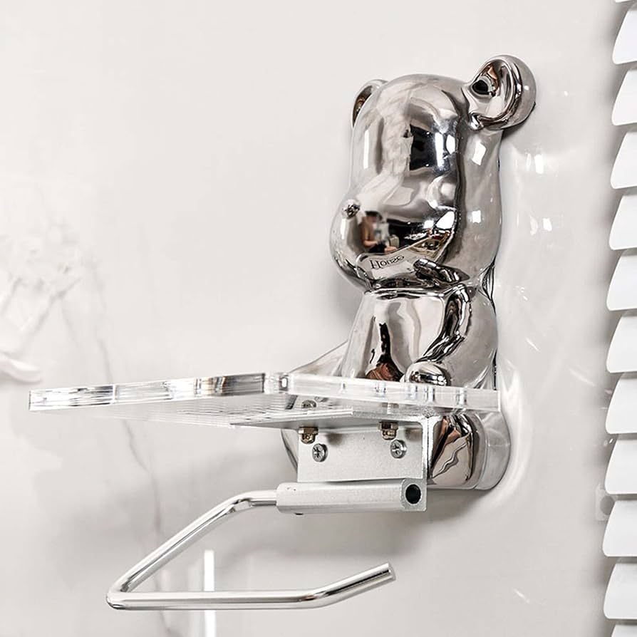 Amazon.co.jp: MLAFE かわいいクマのトイレットペーパーホルダー、棚