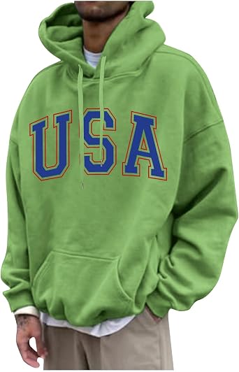 GOFULY MenS Fashion Hoodies & Sweatshirts Palm Tree Print Fall Fleece Sweatshirts Streetwear Long Sleeve Pullover Hoodie