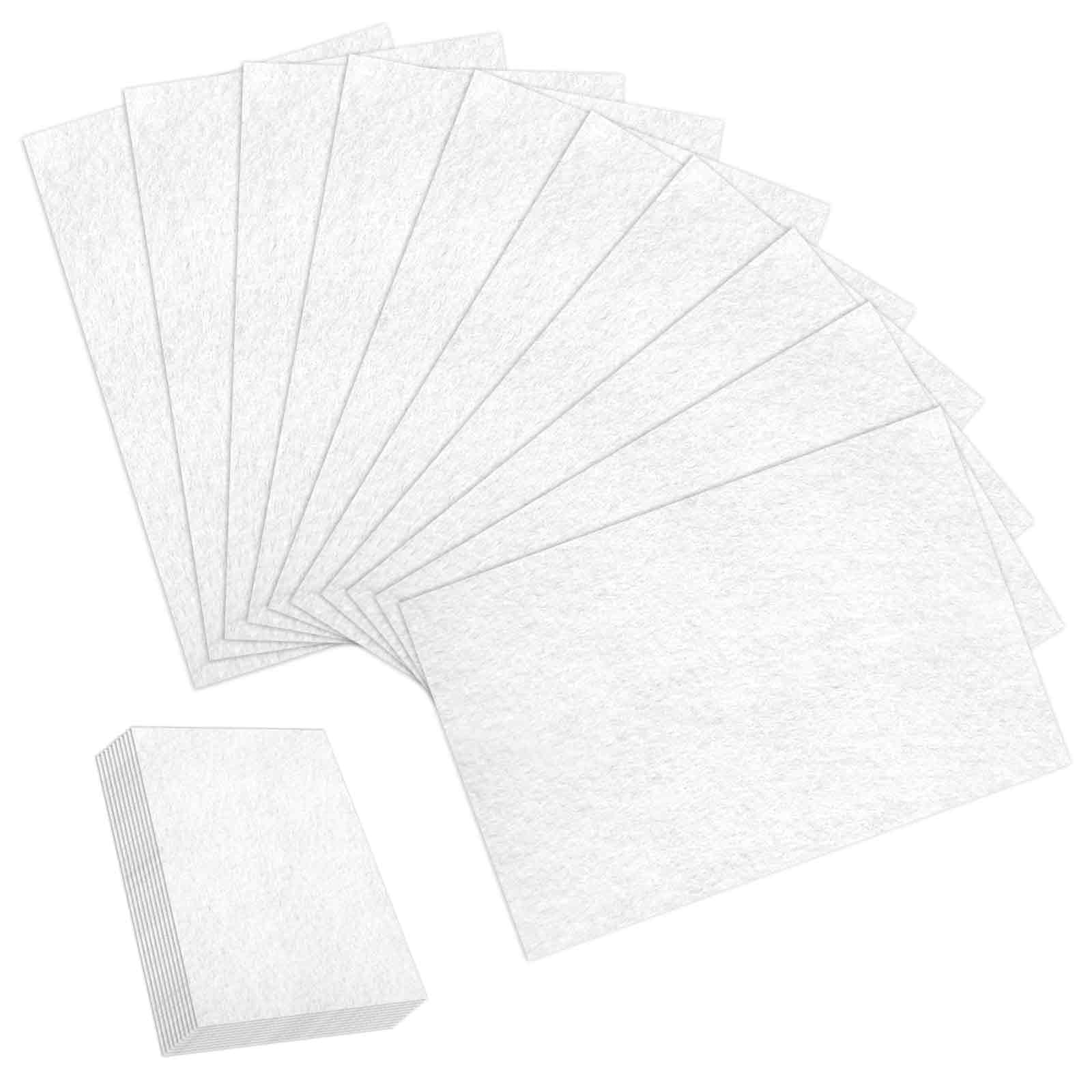 10 PCS White Felt Sheets Fabric for Crafts 30 X 20 CM Soft Felts Sheets Fabric Thick Stiff Craft Felt Cloth Pads Sheet for DIY Art and Sewing Projects Crafts Making Supplies