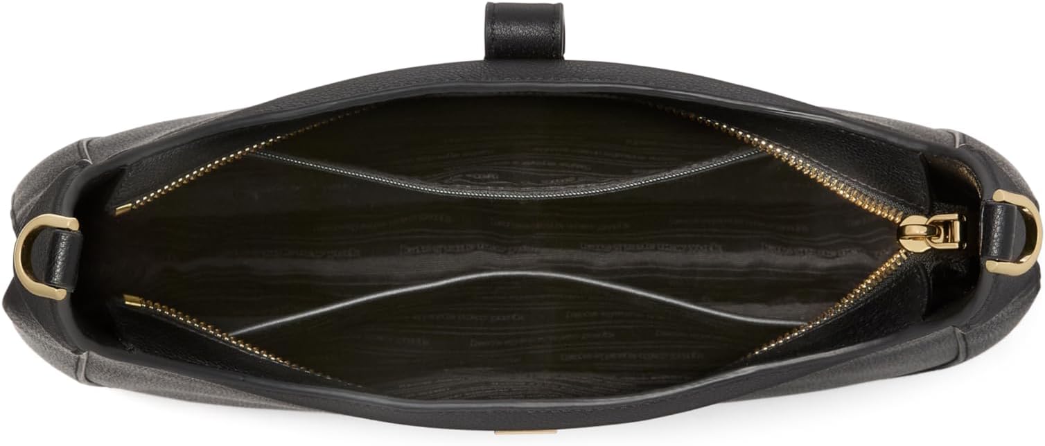 Deco Pebbled Leather Hobo – Detail Shot