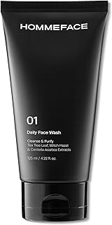 HommeFace Jabón facial diario para hombres, l...