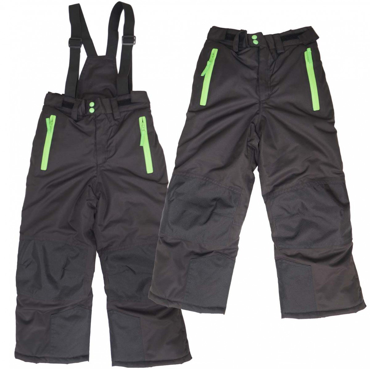 MAYLYNN Softshell Kinder Skianzug Schneeanzug 2-teilig grün/schwarz