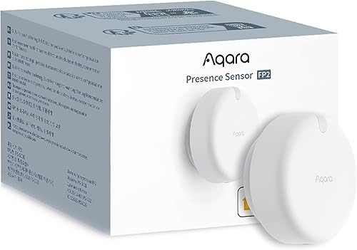 Aqara Sensor de presencia FP2, sensor de movimiento inteligente con cable, radar de ondas milimétricas, posicionamiento de zona, detección de