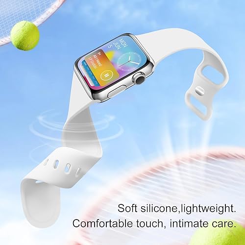 Miniatura 3 de Correa deportiva compatible con correas de Apple Watch de 1.496 in 1.575 in 1.614 in 1.654 in 1.732 in 1.772 in 1.811 in 1.929 in, correa de