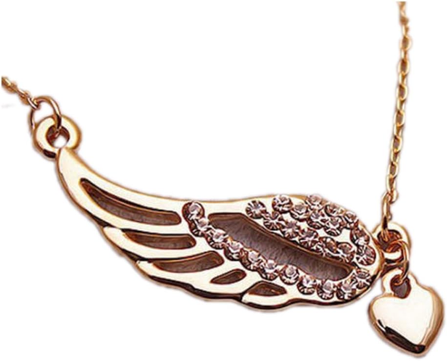 Angel Wing Love Heart Pendant Girlfriend Gifts relationship necklace for couples