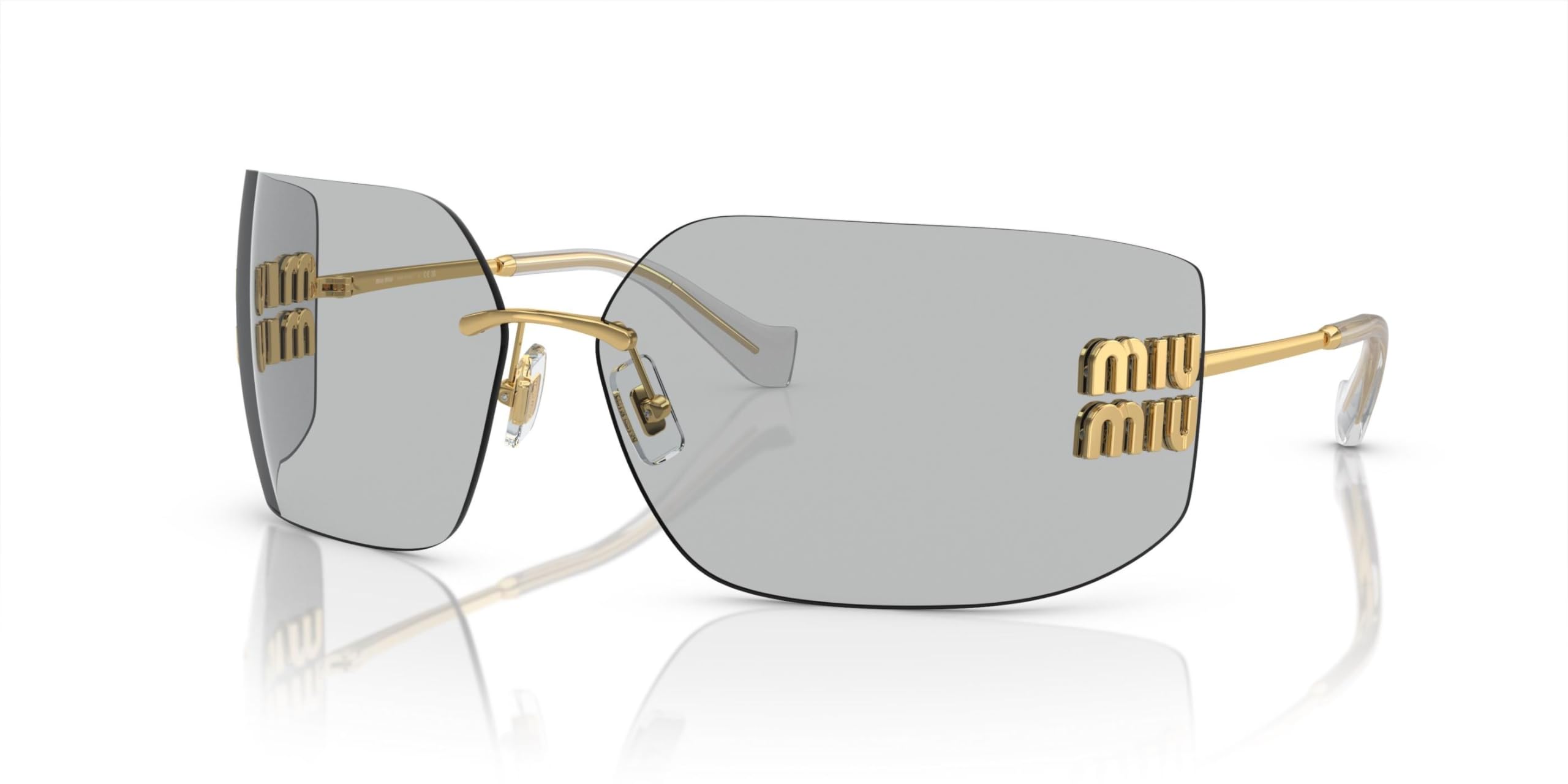 Miu Miu SMU 54YS Gold/Light Grey 80/14/110 women Sunglasses