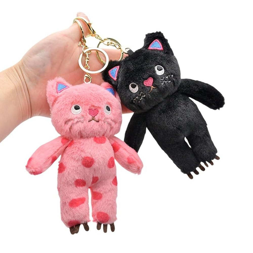 ファンシーアラモード＊Kitten Key＊子猫 キーホルダー＊ネコ＊ピンク 猫のフーディキーホルダー 猫キーホルダー ハート ピンク 愛猫の