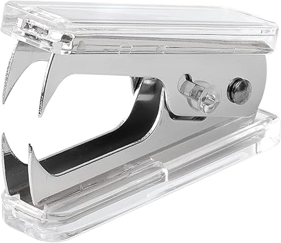Staples Remover Tool Acrylic Clear Silver Staple Remover Kawaii for Office