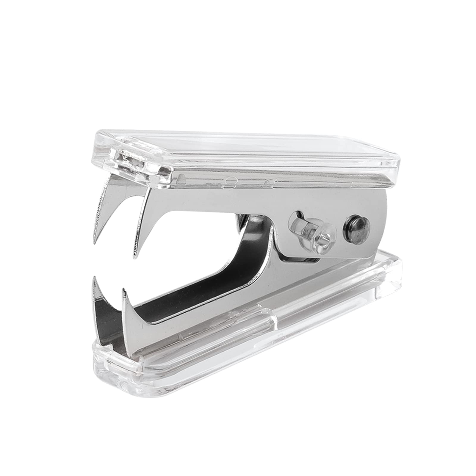 Staples Remover Tool Acrylic Clear Silver Staple Remover Kawaii for Office