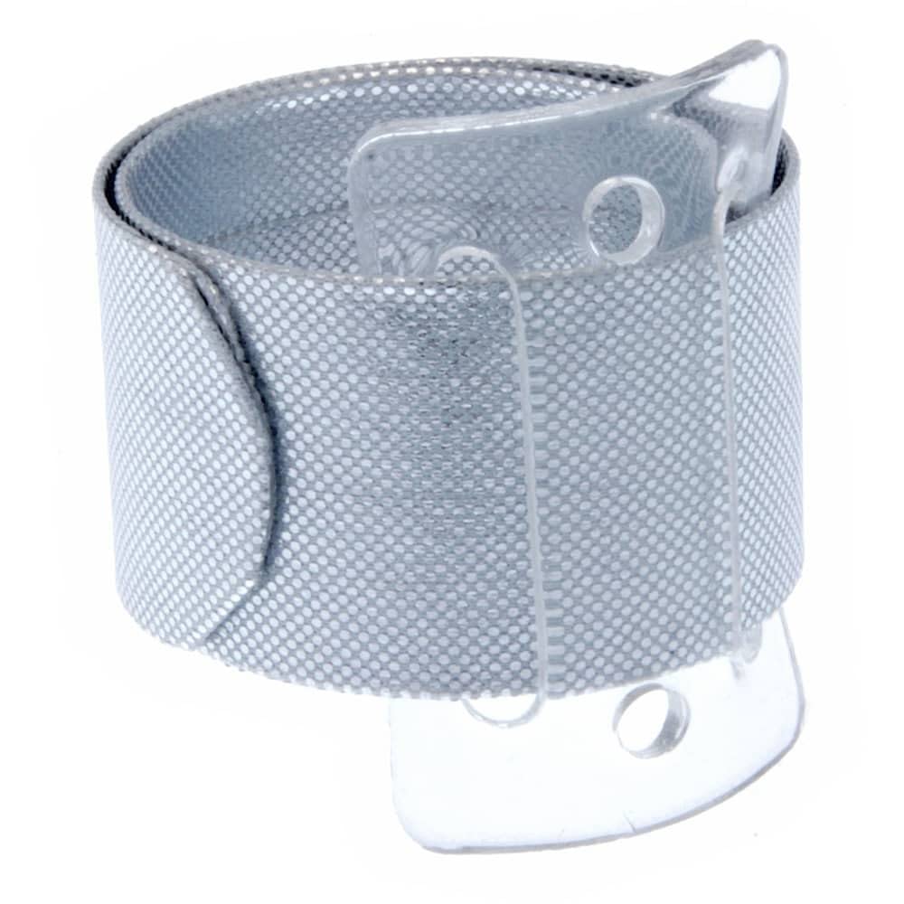 Corsage Creations Snap Bands | Adjustable Snap-On Bracelets | Easy-to-Use Plastic Attachment | Comfortable & Versatile Fit | for Weddings & Special Occasions | 2 Pack (Silver) โ image 1