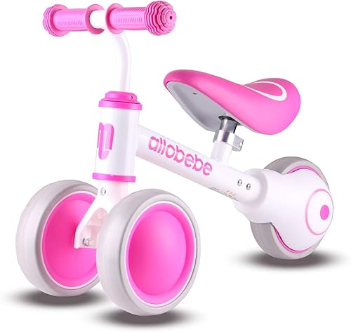 Miniatura 1 de allobebe Baby Balance Bike, Linda bicicleta para niños de 12 a 36 meses regalos para niña de 1 año de edad bicicleta para entrenar al bebé de