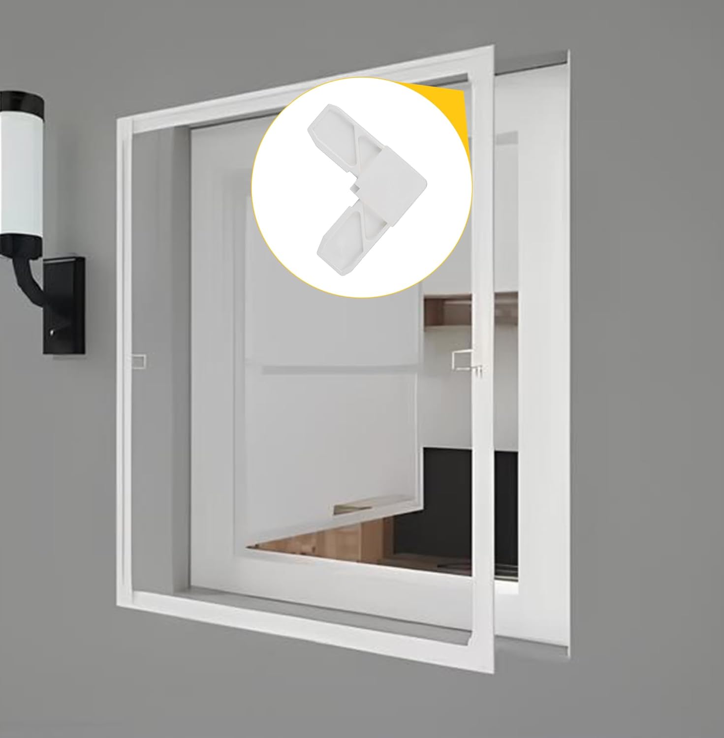 Brixwell Outside Square Corner, White Finish, Plastic Construction, 2-1/16" Length, 45/64" Width, Designed for Joining Exterior Frame Corners in Window or Screen Frame Assemblies - Pack of 25