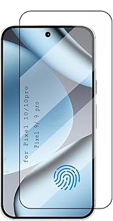 ANDYGLASSES Tempered Glass Screen Protector Compatible with Google Pixel 9/9 Pro/Pixel 10/10 Pro (Black) with Edge to Edge...