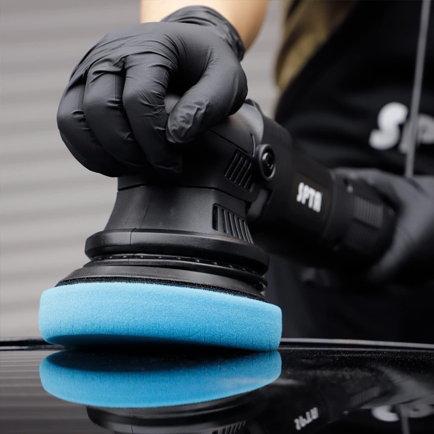 Blue Polish Pad, Buffing Polishing Pads, SPTA 1Pc 5.5 Inch Face for 5 Inch 125mm Backing Plate Compound Buffing Sponge Pads for Car Buffer Polisher Compounding, Polishing and Waxing-FPTSS5B : Automotive