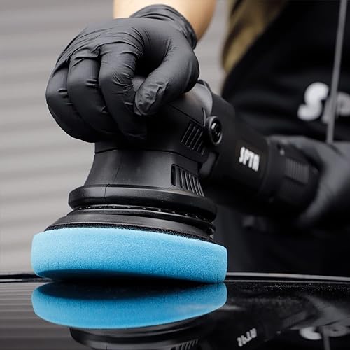 Miniatura 29 de Almohadilla amarilla de corte medio, almohadillas de pulido SPTA 3 piezas de cara de 6.5 pulgadas para placa de respaldo de 6 pulgadas, almohadillas