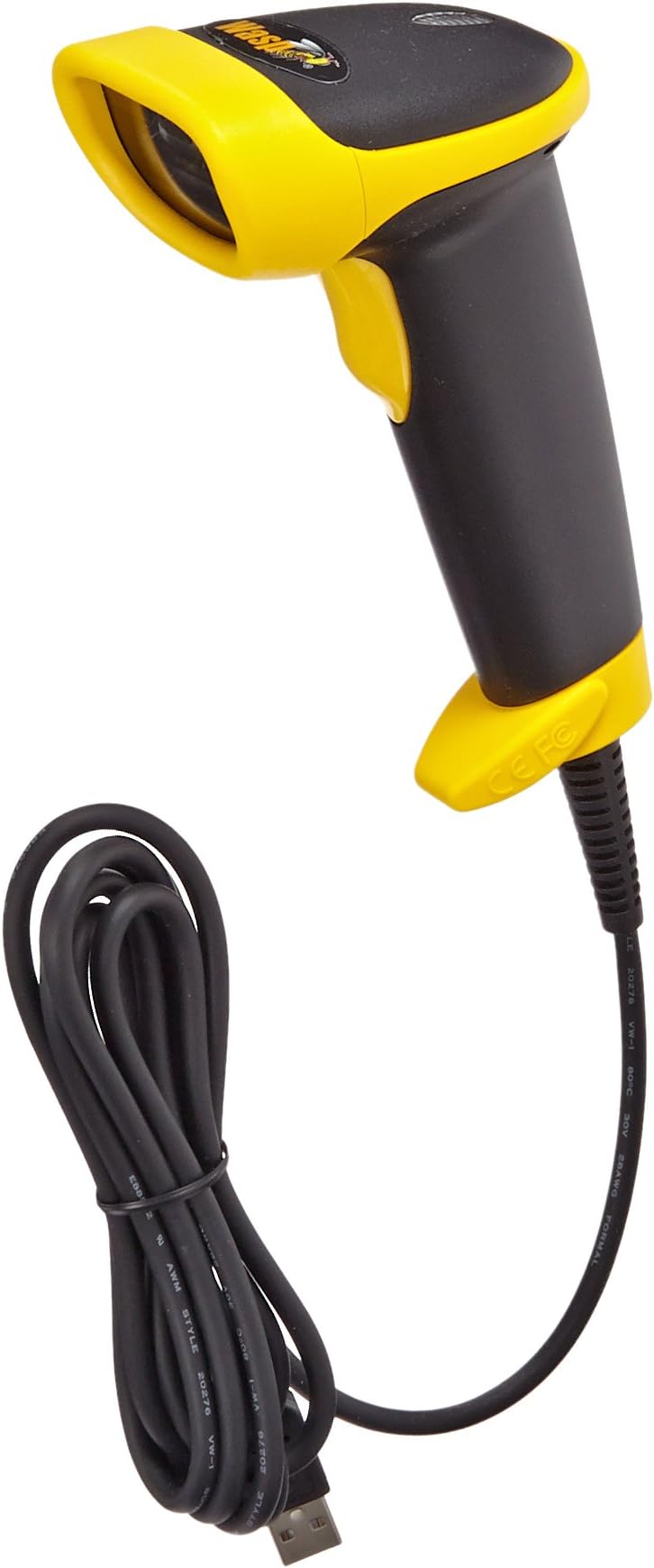Wasp WLR8950 Bi-Color CCD Barcode Scanner with 6' Cable, 3 mil Resolution, 230-450 scan/s Scan Rate, 5 VDC