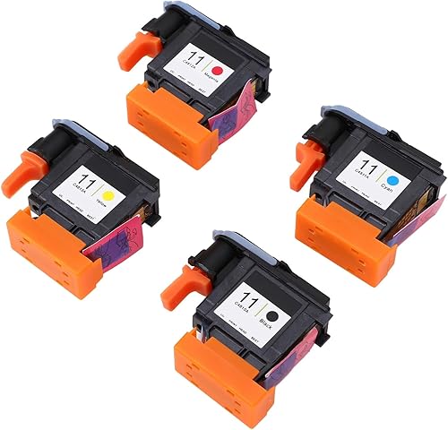 Miniatura 5 de Para 11 cabezal de impresora, buena compatibilidad Reemplazo del cabezal de impresión suave de impresión magenta negro cian amarillo descolorfast 4