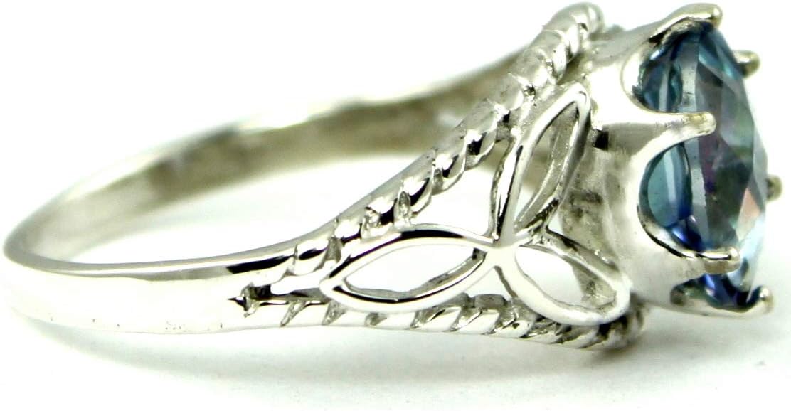 NEPTUNE GARDEN TOPAZ Sterling Silver Ladies Ring •SR137