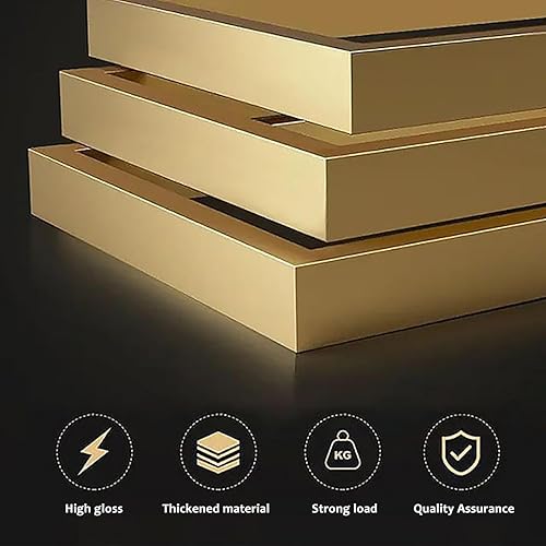 Miniatura 7 de Estante de metal para vino montado en la pared con luces LED, estantes flotantes de bar de 3 niveles con estante para copas de vino, estante grande