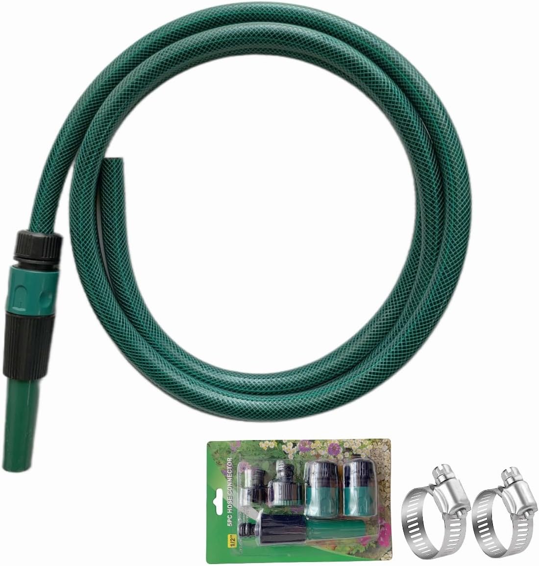 1/2 Inch Garden Hose 10FT Flexible and Durable PVC Hose for