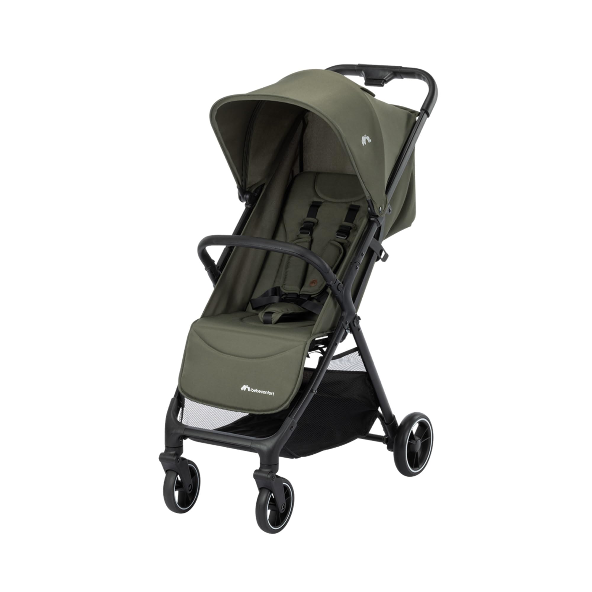 Bebeconfort Azur, Compact Baby Stroller, 0-3 Years (15 kg), Lightweight Baby Pushchair, Automatic One Hand Fold, Stepless Recline to Lie-Flat, Spacious Basket, Mineral Graphite