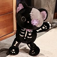 Vista 45 de ELAINREN Peluche de conejo loco grande, para Halloween, terrible conejito de Pascua, almohada de conejo blanco suave, abrazable, encantador