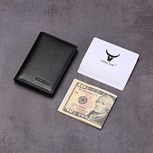 Image of HISCOW Business Card Holder with Large Compartment - Full Grain Leather