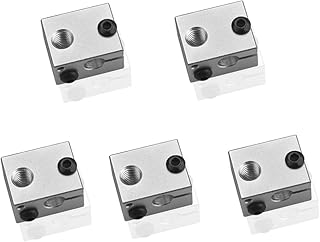 XIAOSHI 3D Printer Accessories for MK8 Extruder Creality All Metal Hotend Ender 3s V2 Ender 3 pro Ender 5 Pro Plus CR10 S4 S5 3D Printer (1.75mm, 10PCS Heater Block)