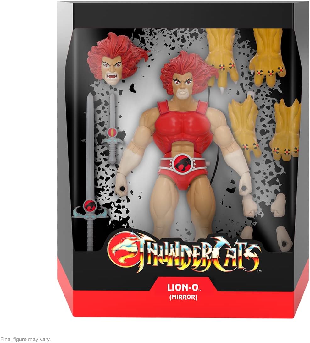 Super7 ULTIMATES! Thundercats Lion-O (Mirror) - 7" Thundercats Action Figure with Accessories Classic Cartoon Collectibles and Retro Toys