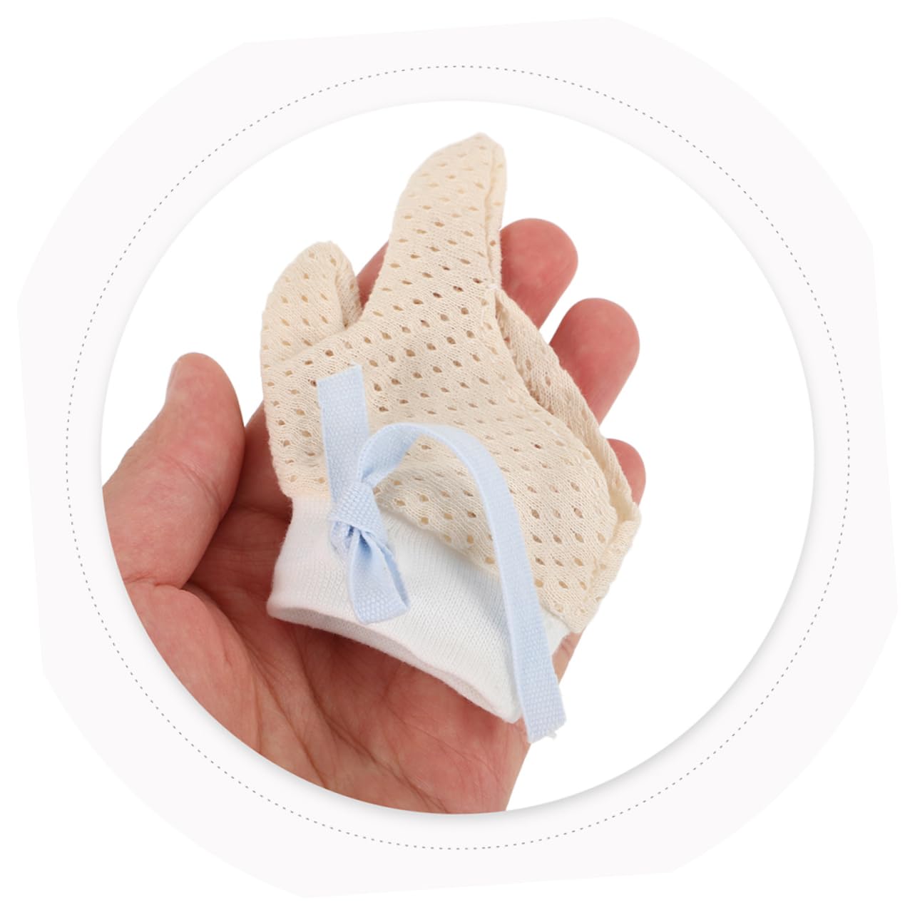 ERINGOGO Practical Baby Mittens Thumb Guards 2 Pairs of Anti-scratching Gloves for Boys and Girls Stop Thumb Sucking Tool for Toddlers