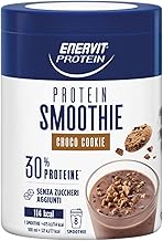Enervit Protein, Smoothie Choco Cookie, 30% di Proteine, Gusto Biscotto e Cacao, con Granella di Biscotto, Senza Zuccheri Aggiunti, Spuntino Goloso e Proteico, 1 Smoothie=114 kcal, Barattolo da 320g