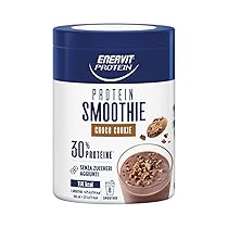Enervit Protein, Smoothie Choco Cookie, 30% di Proteine, Gusto Biscotto e Cacao, con Granella di Biscotto, Senza Zuccheri Aggiunti, Spuntino Goloso e Proteico, 1 Smoothie=114 kcal, Barattolo da 320g