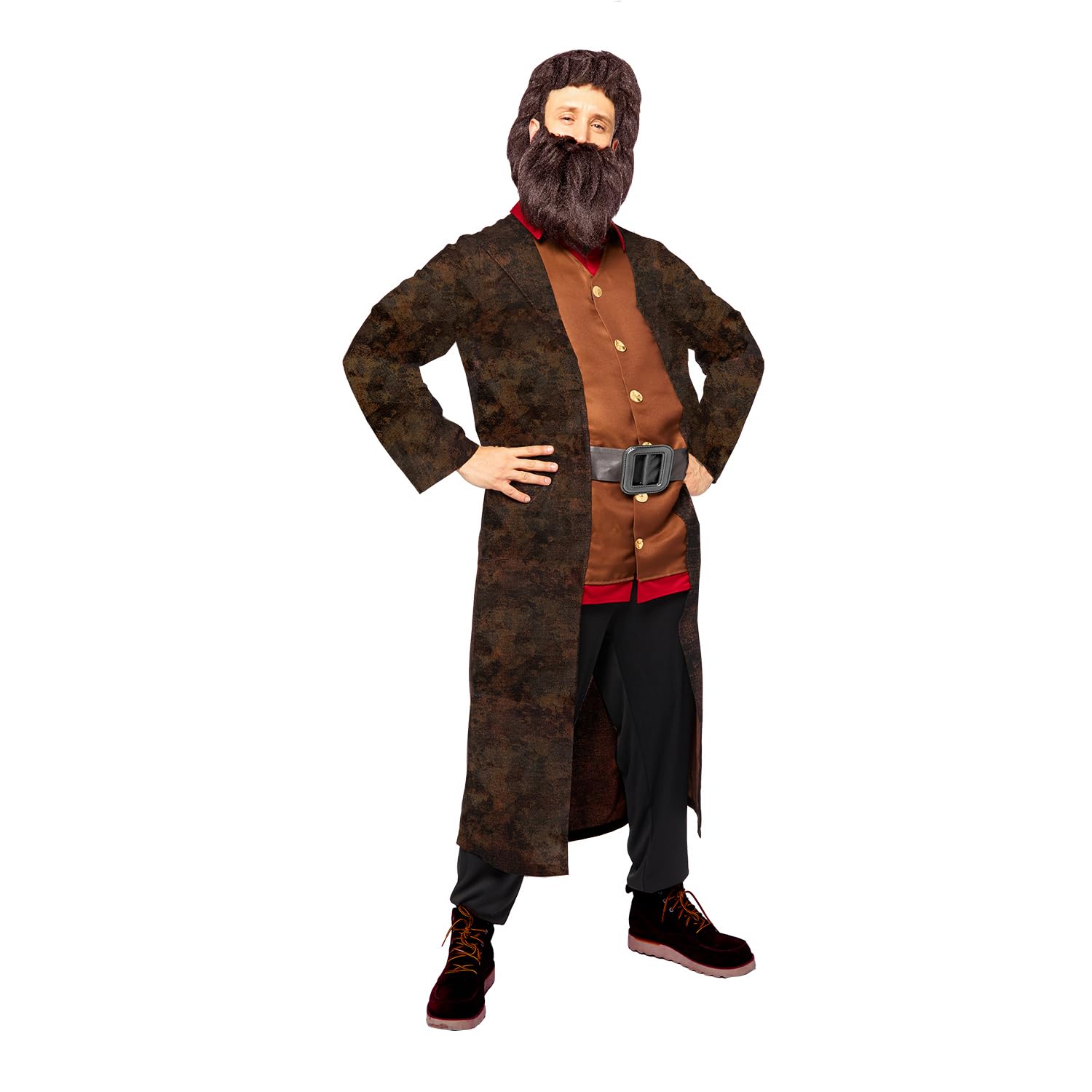 Amscan 9912483 - Men's Officially Licensed Hagrid World Book Day Fancy Dress Costume Size: Medium, Brown