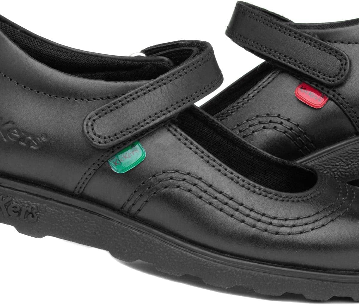 Kickers Girls' Fragma Pop Leather School Shoes