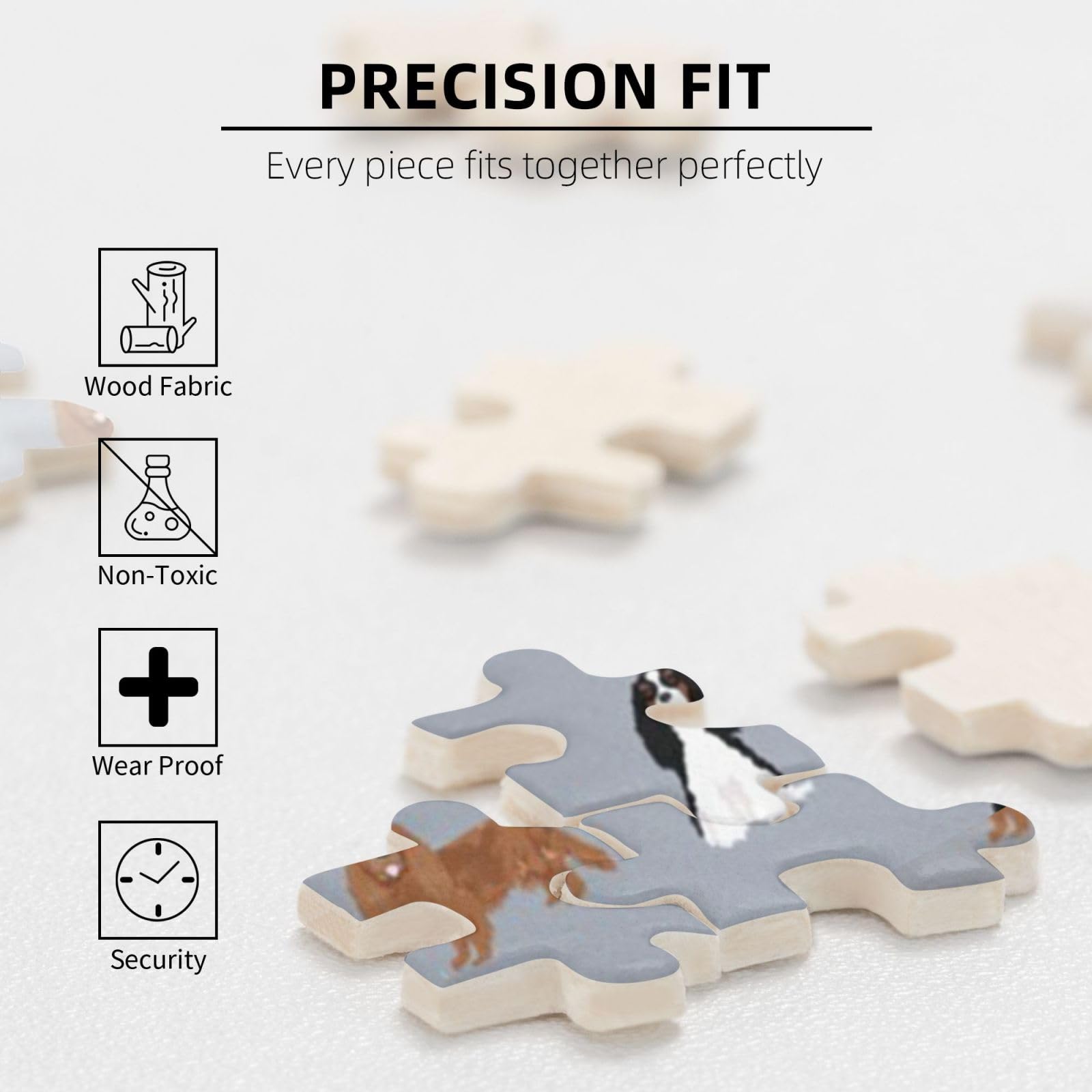 Cavalier King Charles Spaniel, gioco di puzzle per adulti da 1000 pezzi, puzzle impegnativi, puzzle a incastro