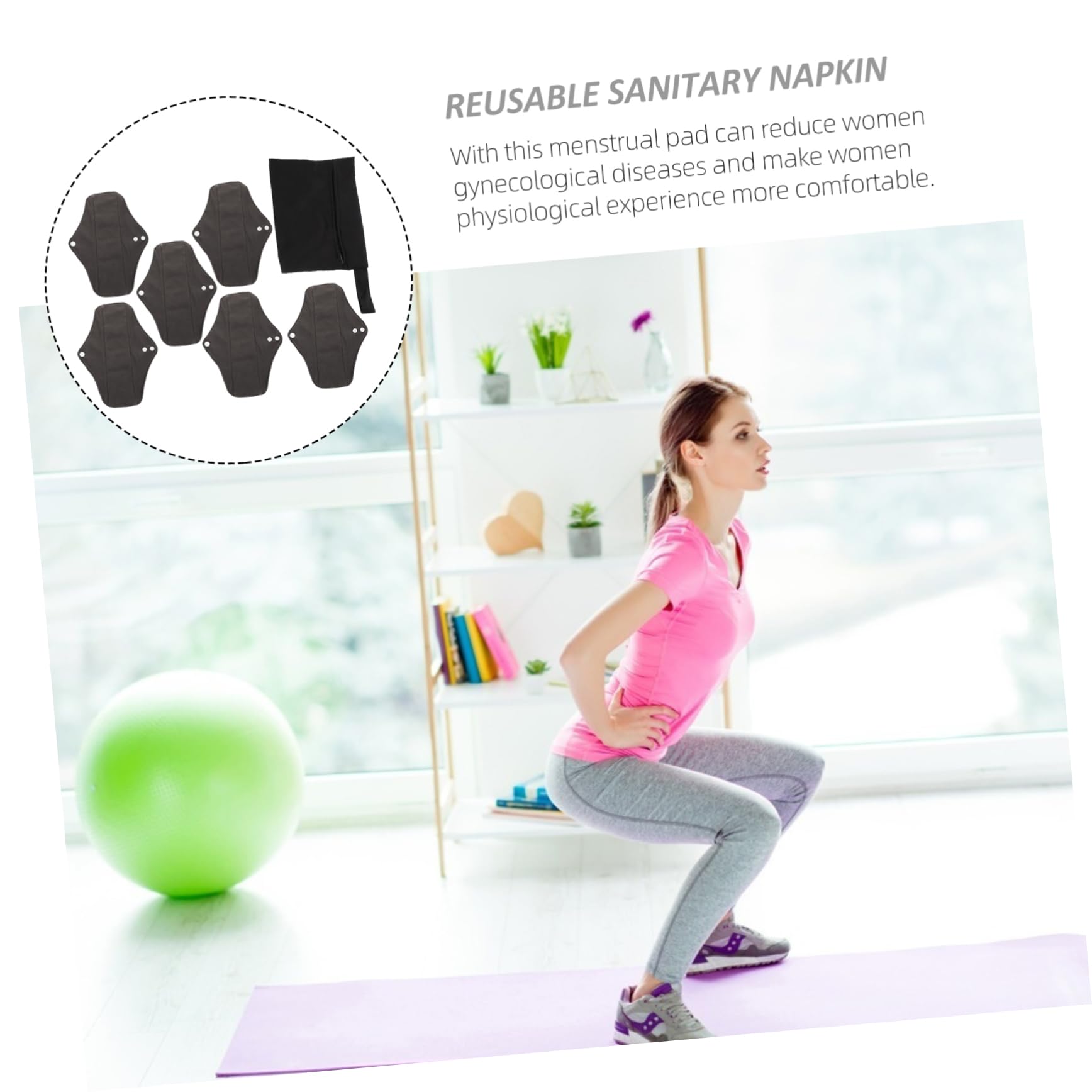 FOMIYES 2 Set Di Assorbenti Mestruali Riutilizzabili Assorbenti Lavabili Per Lallattamento Forte Assorbimento