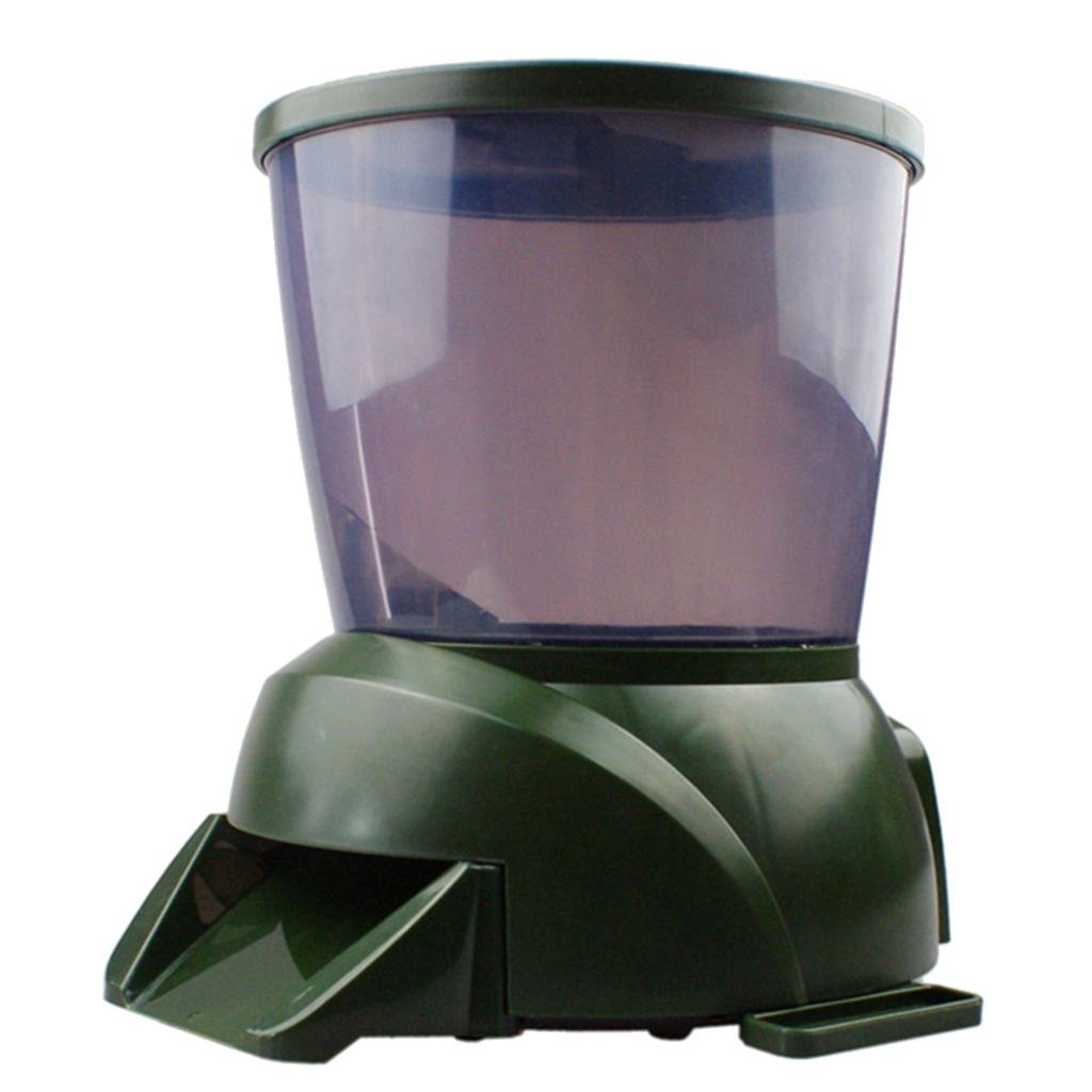 MagiDeal Futterautomat Aquarium, Automatischer Futterautomat für Teichfische, Fische Fischfutterspender 4.25L