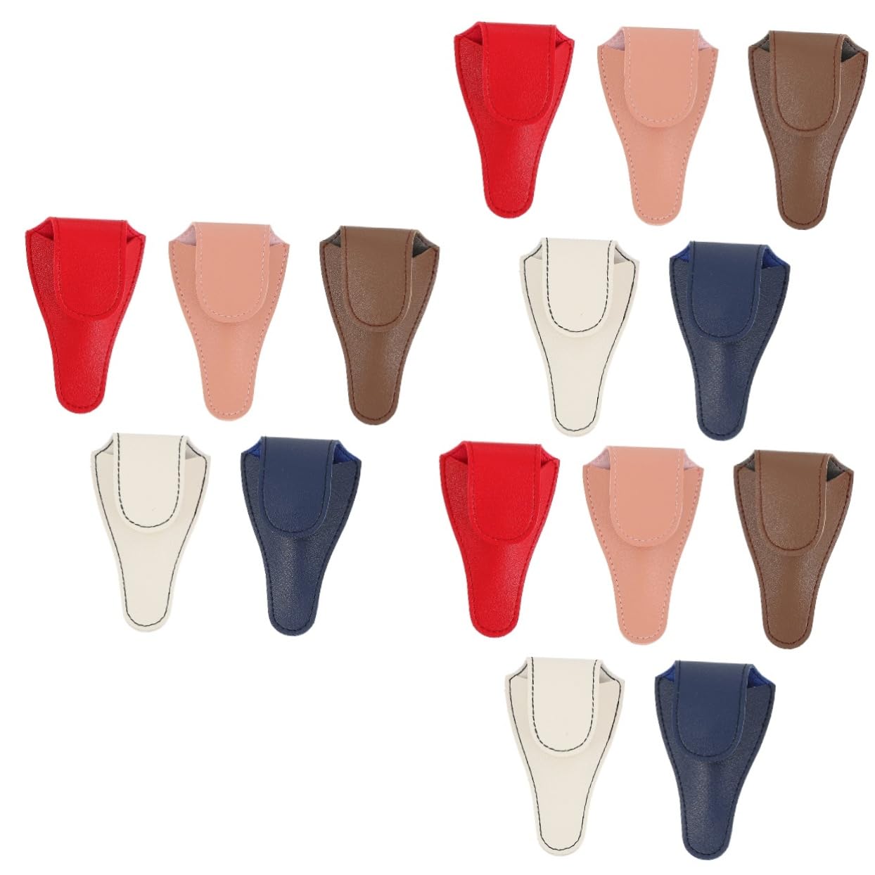 FRCOLOR 15pezzi Borsa Per Forbici Da Unghie Astuccio Protettivo Per Forbicine Cuticole Di Design Elegante e Compatto Facile Da Pulire e Portare Con Sé Per Manicure e Salone