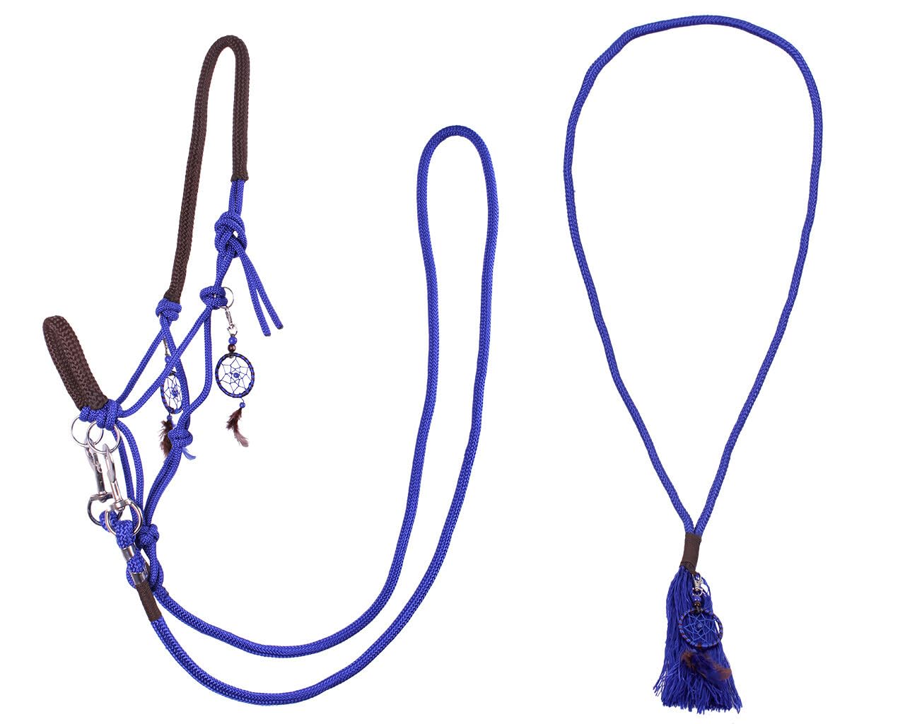 Cabestro de nudos QHP combinado Liberty azul cobalto sangre caliente exclusivo 5
