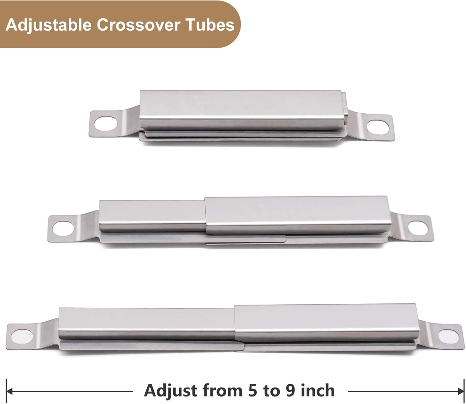 Criditpid Grill Replacement Parts for Charbroil 463241314, 463241313 Grill Models, Cast Iron Grill Grate, Stainless Steel Emitter Plates, Heat Plate, Burner Tubes, Carryover Tubes, Grill Igniter Kit.