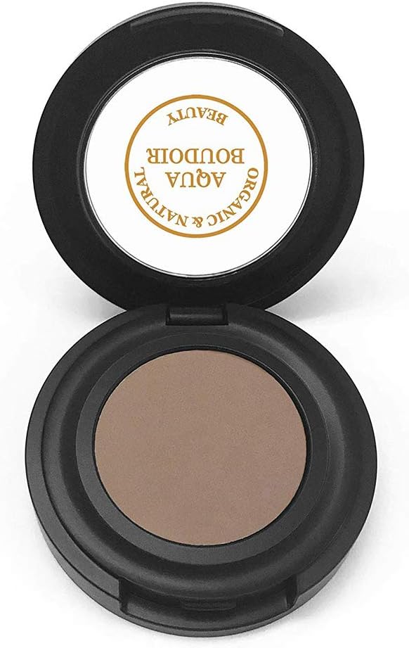 Aqua Boudoir Natural Organic Brow Powder, Non-GMO Gluten-Free Vegan Brows Eyebrow Makeup Powder Concealer - color 167 Taupe