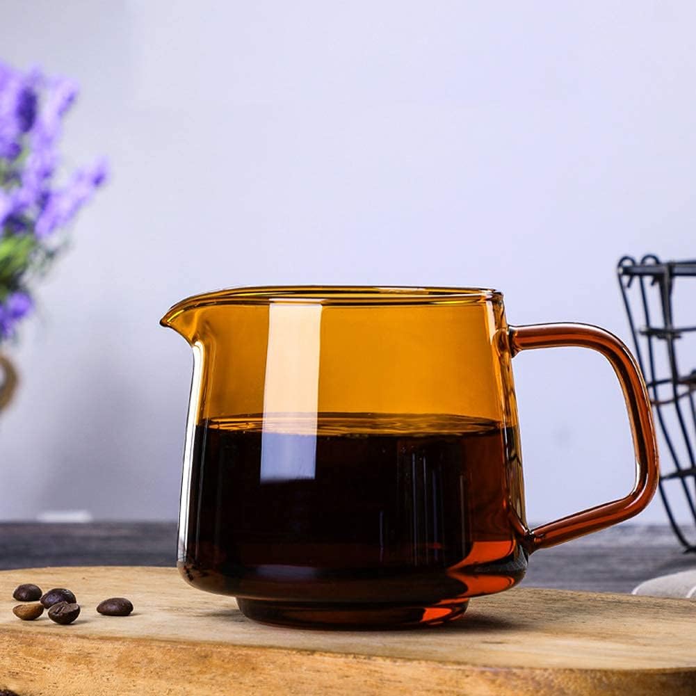 Glass Coffee Cup Serving Pitcher Mugs with Handle (19oz, 550ml) Coffee Mugs Milk Cup Colorful Coffee Pot - Image 3