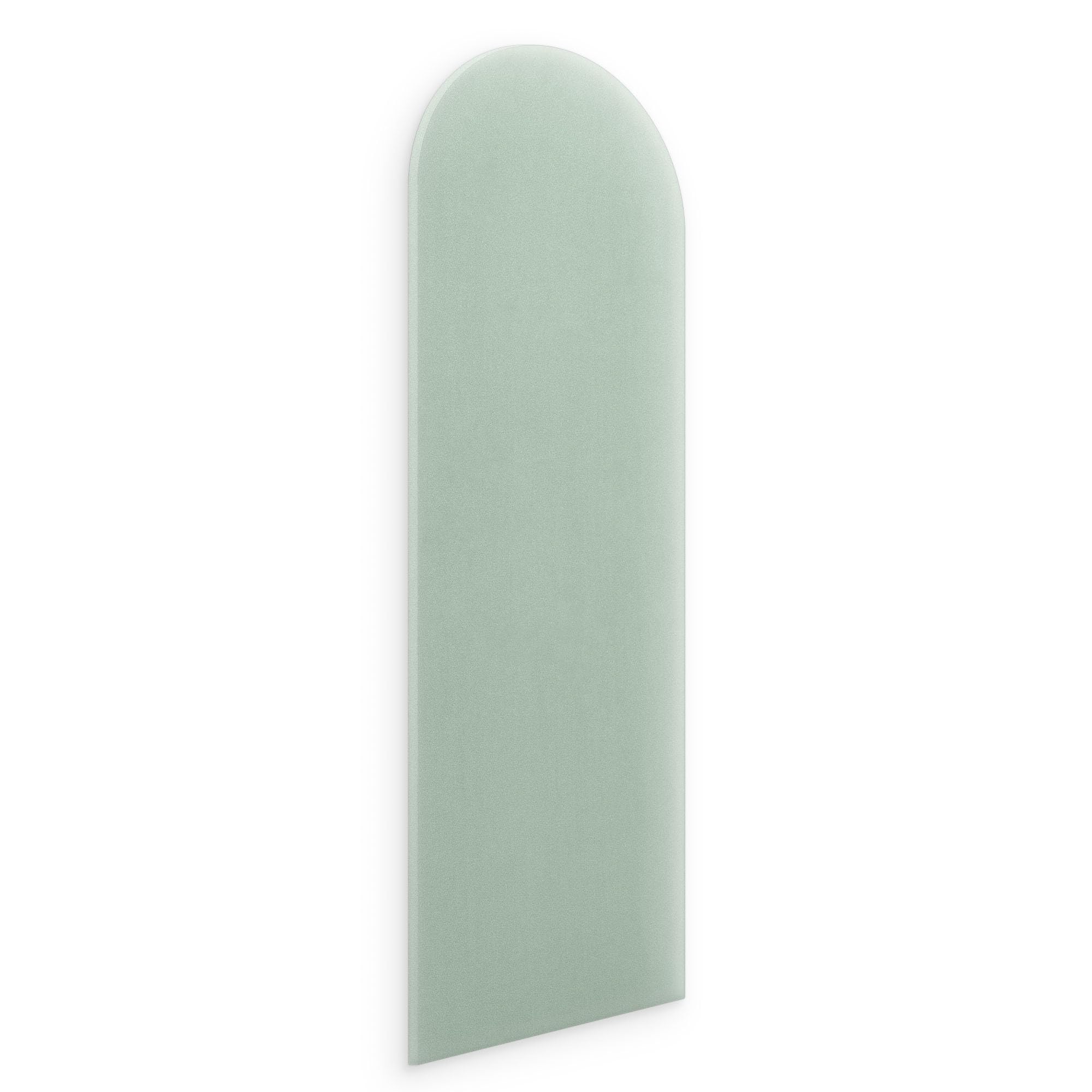 murando - Wall cushion as a headboard for a bed Oval Velvet Premium 100x20 cm - Padded wall panel wall decoration for bedroom living room children's room - mint
