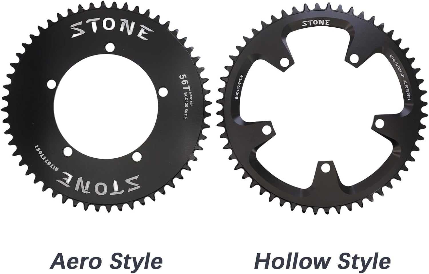 DJC Stone Chainring 130 BCD for Shimano 5700 6700 Round 42t 44T 46 48 50 52 55 58T 60T Road Bike ChainWheel 130bcd for Sram Red