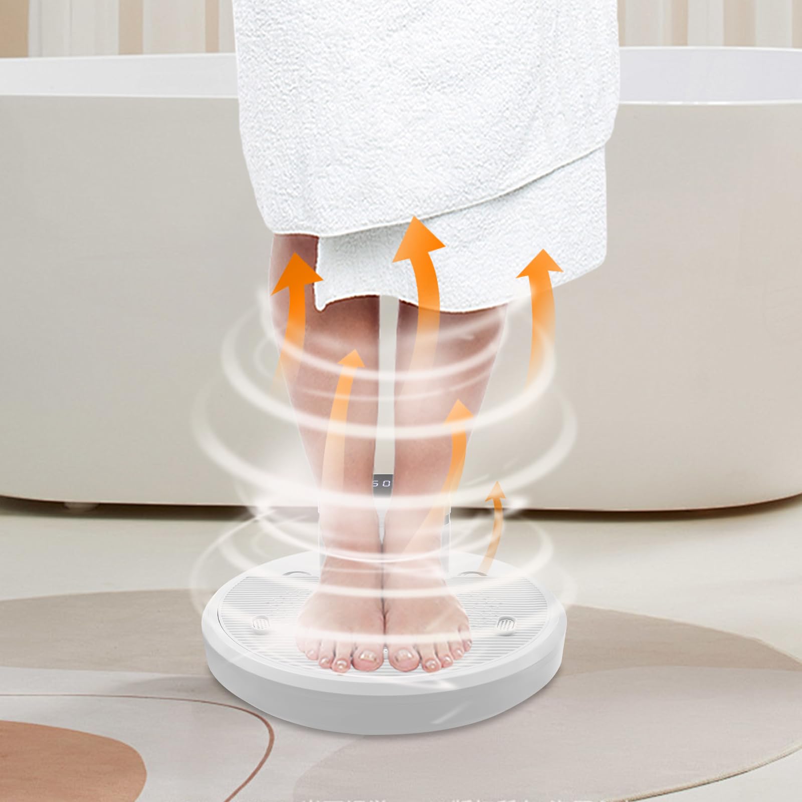 Lemoeyes Body Dryer for Legs, 1400W Body Heater Blow Dryer After Shower 4 Wind Speeds Body Care Dryer for Bathroom Hotel Feet Touch Screen Drying Machine Up to 185?