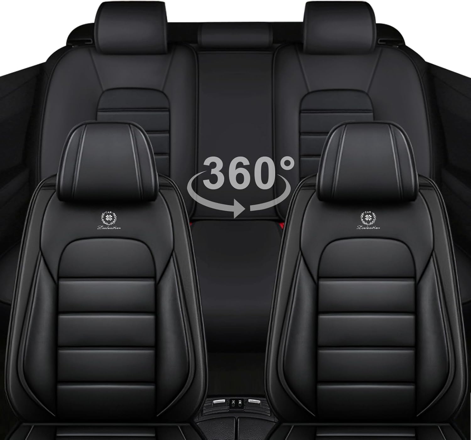 5 Seat Covers for Hyundai Sonata 2000-2026 Breathable Car Seat Covers,Anti-Slip Waterproof Car Seat Protectors with Airbag,Automotive Vehicle Cushion with Storage Pockets (Standard,Black)