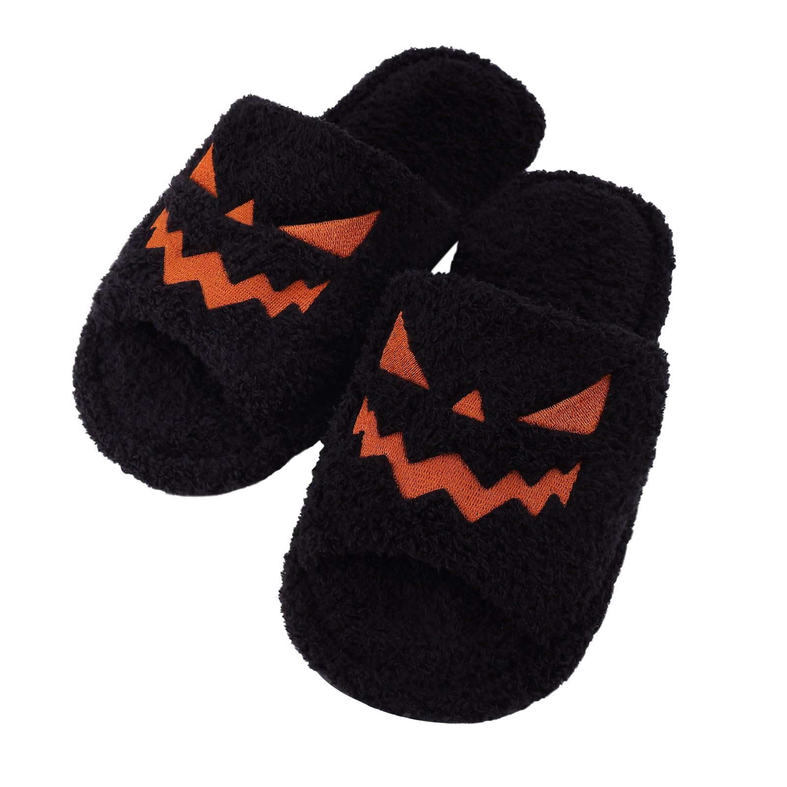 shevaluesTerry Cloth Open Toe Slippers for Women Memory Foam Slip On House Slippers