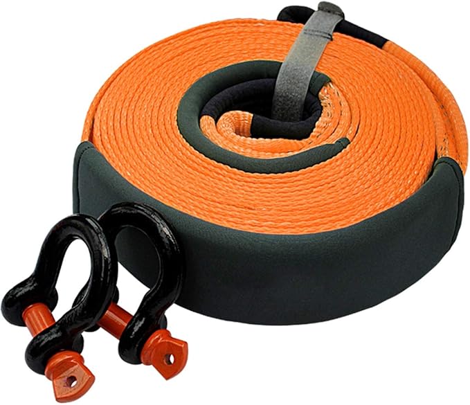 TOWROPE PLUS Towing Ropes 6m/9m,heavy Duty Car Tow Rope,with 2 Safety