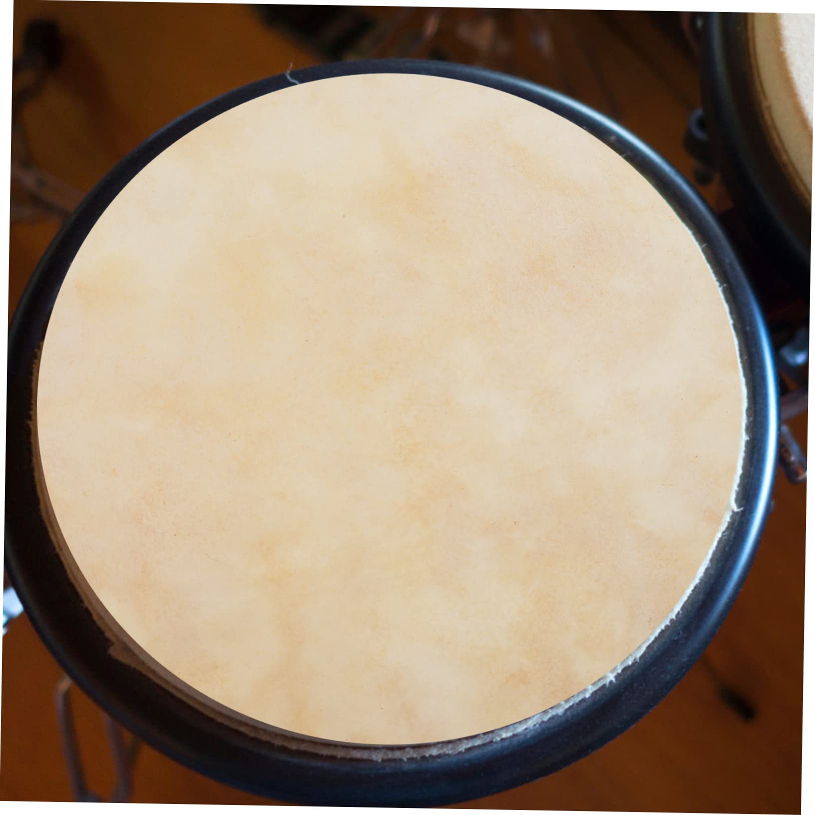 ERINGOGO 2Pcs Leather Drum Heads Replacement Covers for Drums Durable Drum Enhance Sound and Bass for Drummers and Musicians